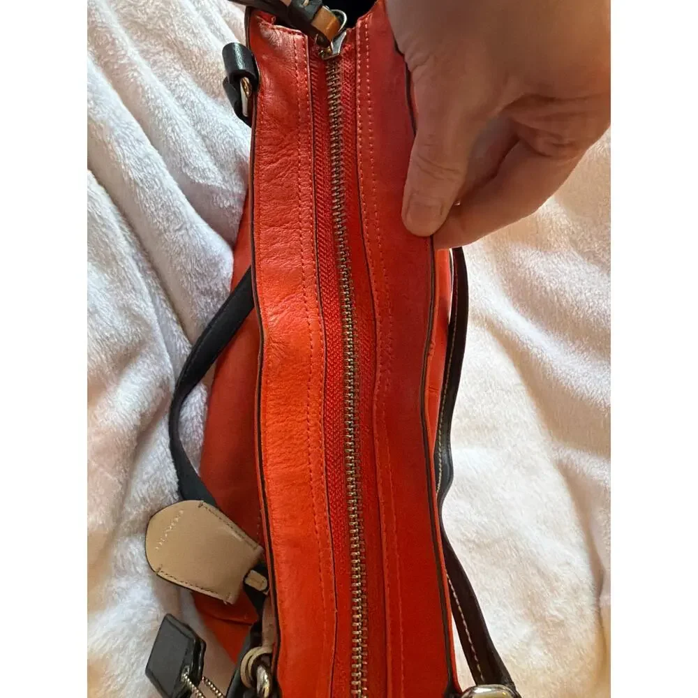 Coach Park Carrie Colorblock Leather Shoulder Tote Bag – Style F24065